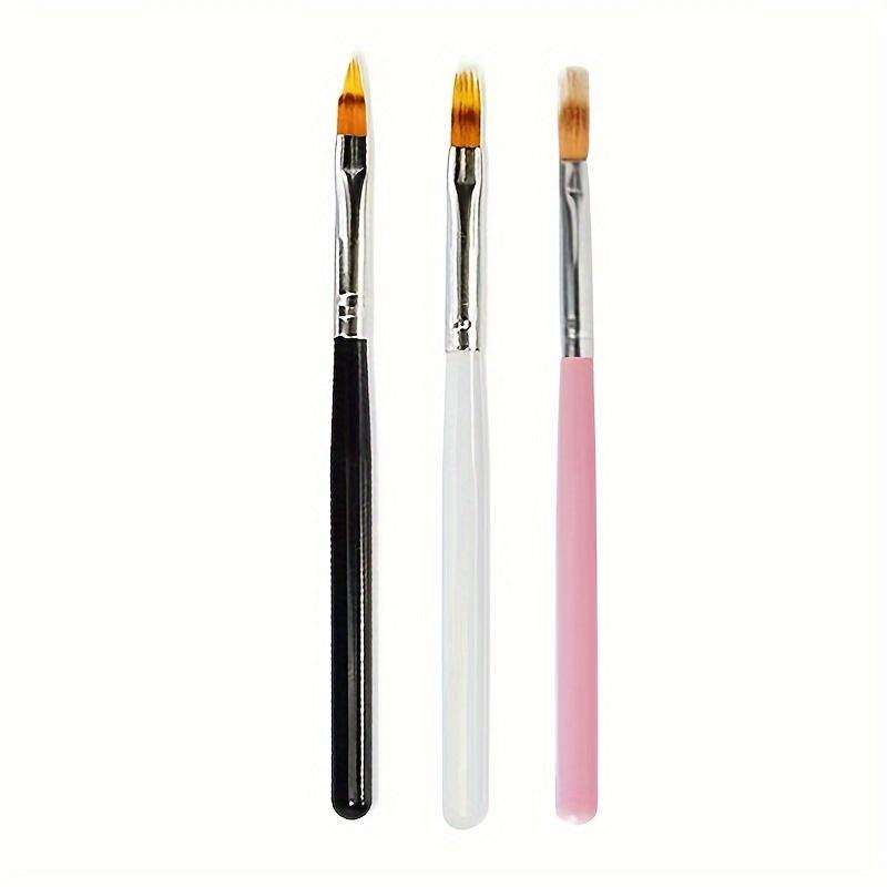 3 Professional Gradual Change Nail Brush Gradual Change Gel Repair Brush DIY Nail Tools 3PCS разноцветный