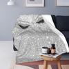 Glitter Eyelash Flannel Throw Blankets Eye Lash Gold Eyelash Blanket for Sofa Bedroom Lightweight Bedding Throws