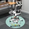 1 Stück Tom und Jerry Büro Runder Teppich, Unter Bürostühlen Schlafzimmer Wohnzimmer Heimdekoration, Raumdekora1016133