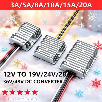 12V To 28V 24V 48V 19V 36V Boost Converter Voltage Regulator Reliable DC-DC Step-up Power Module 3A  8A 10A 5A 15A 20A for Car