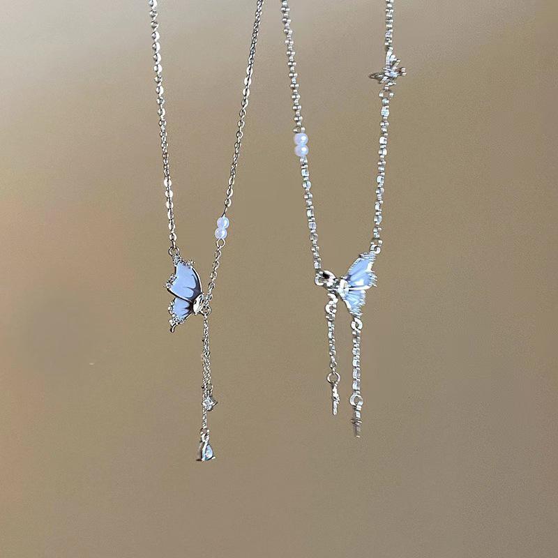Explore the Ocean: 2025 Butterfly Pearl Necklace - Elegant & Cool Clavicle Jewelry for Women