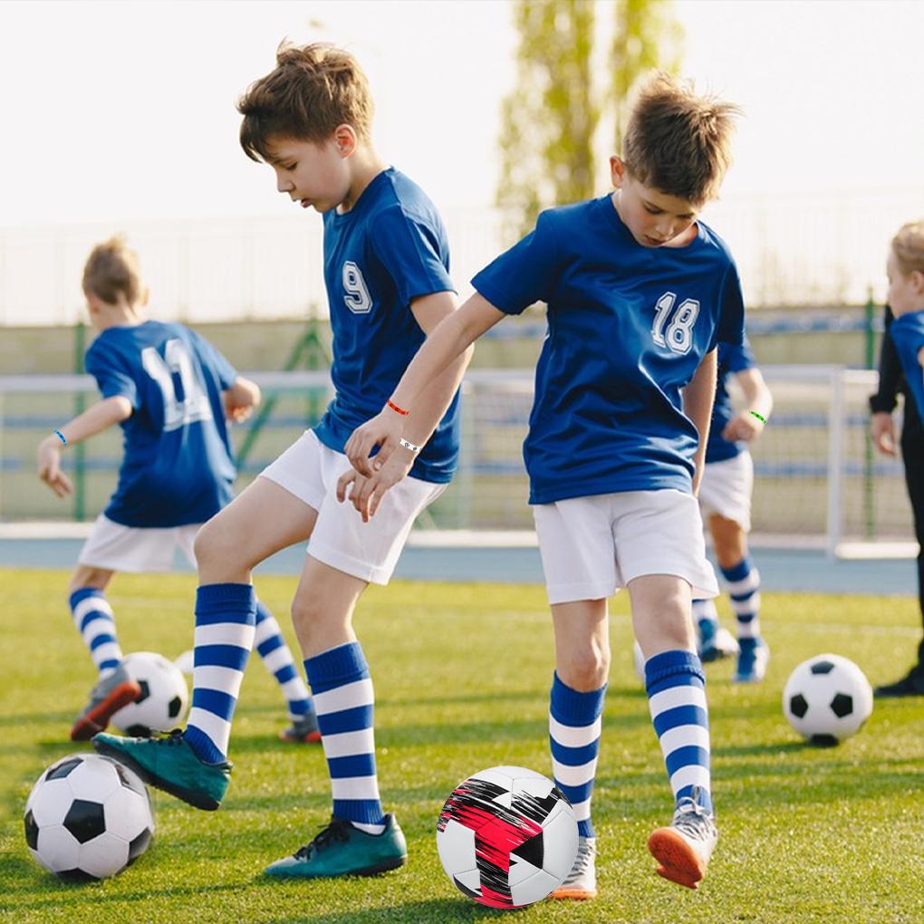 Official Size 5 Soccer Ball For Match And Training Football Soft PVC Cover For Smooth Handling