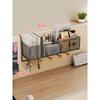 Cesto Portaoggetti da Appendere alla Scrivania Organizer Multifunzione per Cubicolo Ufficio Tavolo da Dormitorio Scaffale da Parete con Ganci