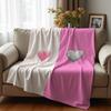 Split Queen Crown Graphic Anime Cartoon Flannel Blanket Soft Warm Throw for Bedroom Sofa Car Kids Holiday Gift