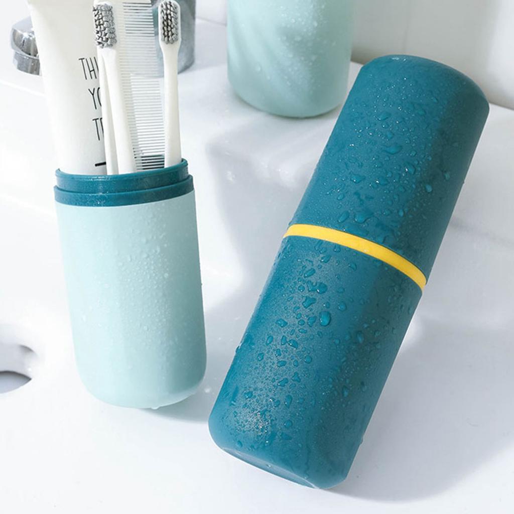 Portable Travel Toothbrush Cup Case Plastic Travel Toothbrush Holder for Bathroom School Business