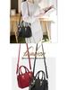 Women's Minimalist Pompom Pendant Shoulder Bag - Large Capacity Crossbody Handbag