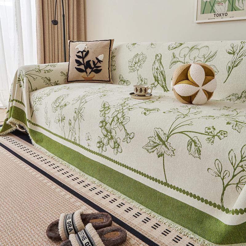 

2025 новый чехол-полотенце для дивана шениловый простой современный стиль цельный подушка сиденья защита от царапин кошек универсальный для всех сезонов 90*90cm