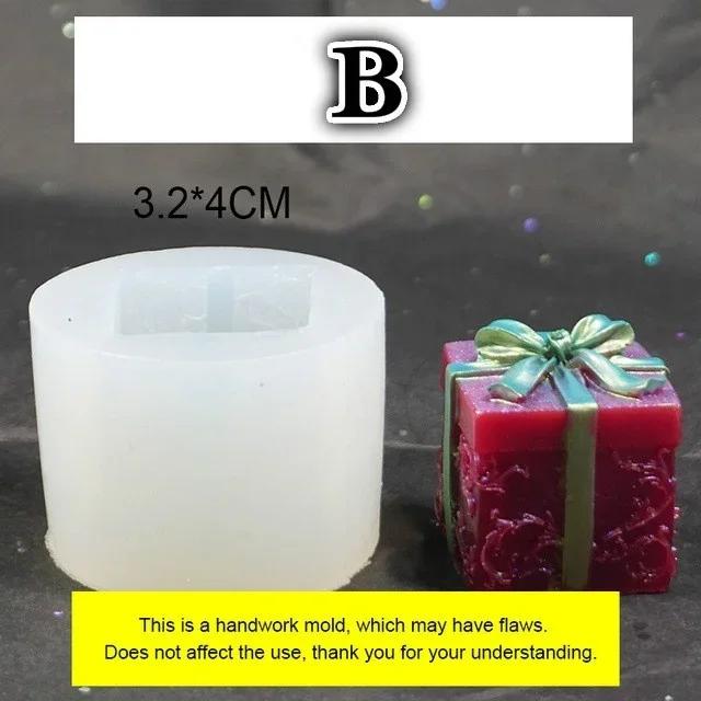 Christmas Mold Gift Box Silicone Mold Small Home Decoration Mold Resin Frosted Epoxy Resin Molds Resin Jewelry Molds