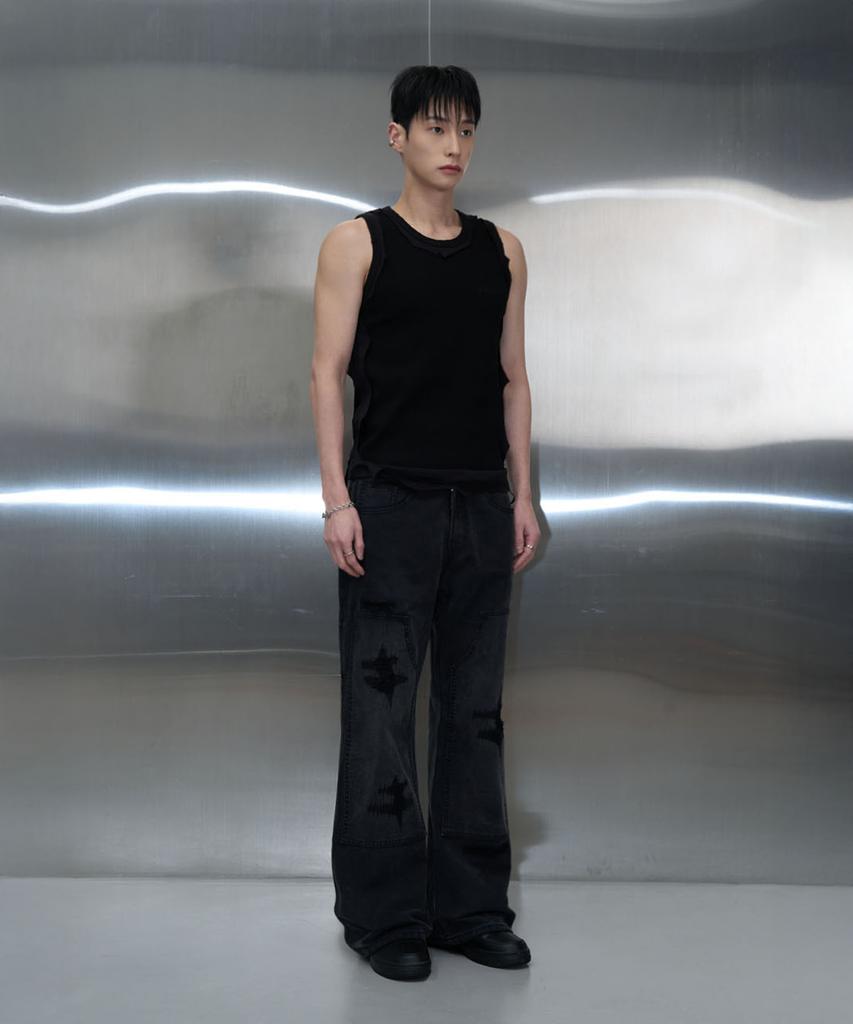 Pichibeullaeg Damage Logo Sleeveless (Black)
