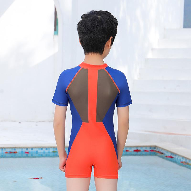 Kids' Quick-Dry Sun Protection One-Piece Swimsuit for Boys