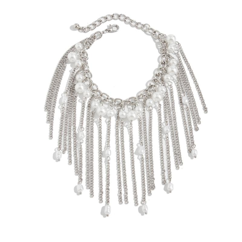 Stylish Irregular Beaded Fringe Bracelet Craft Of Imitation Pearls For Various Occasions