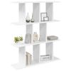 Wall Shelf White 80 x 20 x 96 cm Engineered Wood