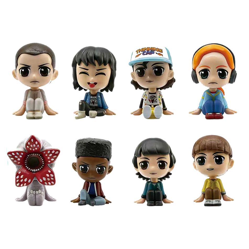 Eleven 10Cm Dustin Steve Robin Action Figure Toys Vinyl Collectible Dolls For Fans For Kids Adults Children's Birthday Gift Holiday Present Suitable