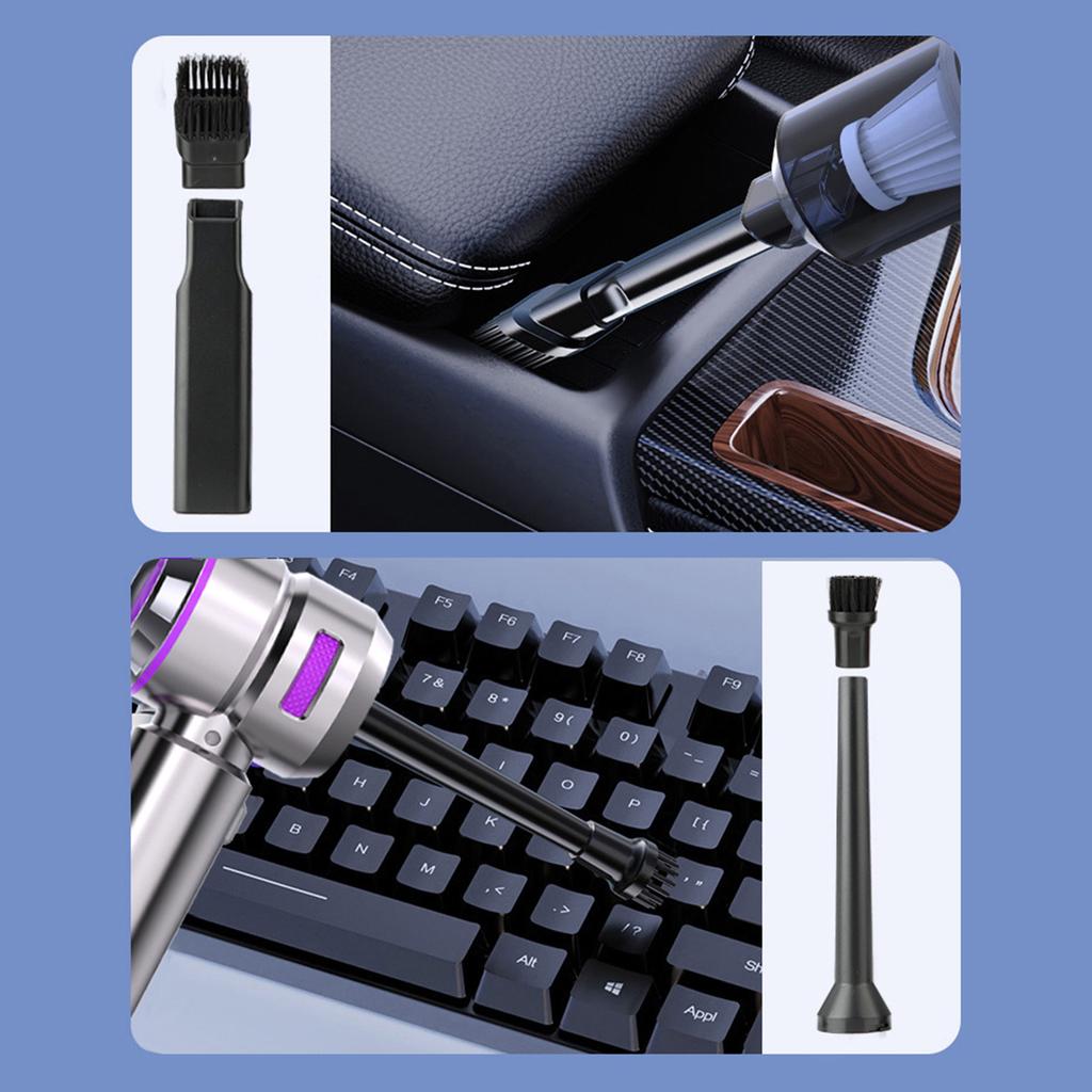 Mini Odkurzacz Przenośny Dmuchawa Powietrza 16000PA Mocny Silnik Bezszczotkowy 9SZT Wszechstronne Dysze