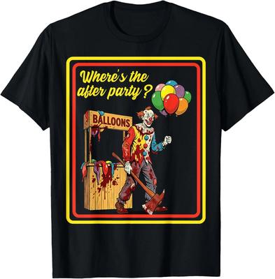 Vintage Horror, Where's the After Party?, Dark Humor T- Shirt