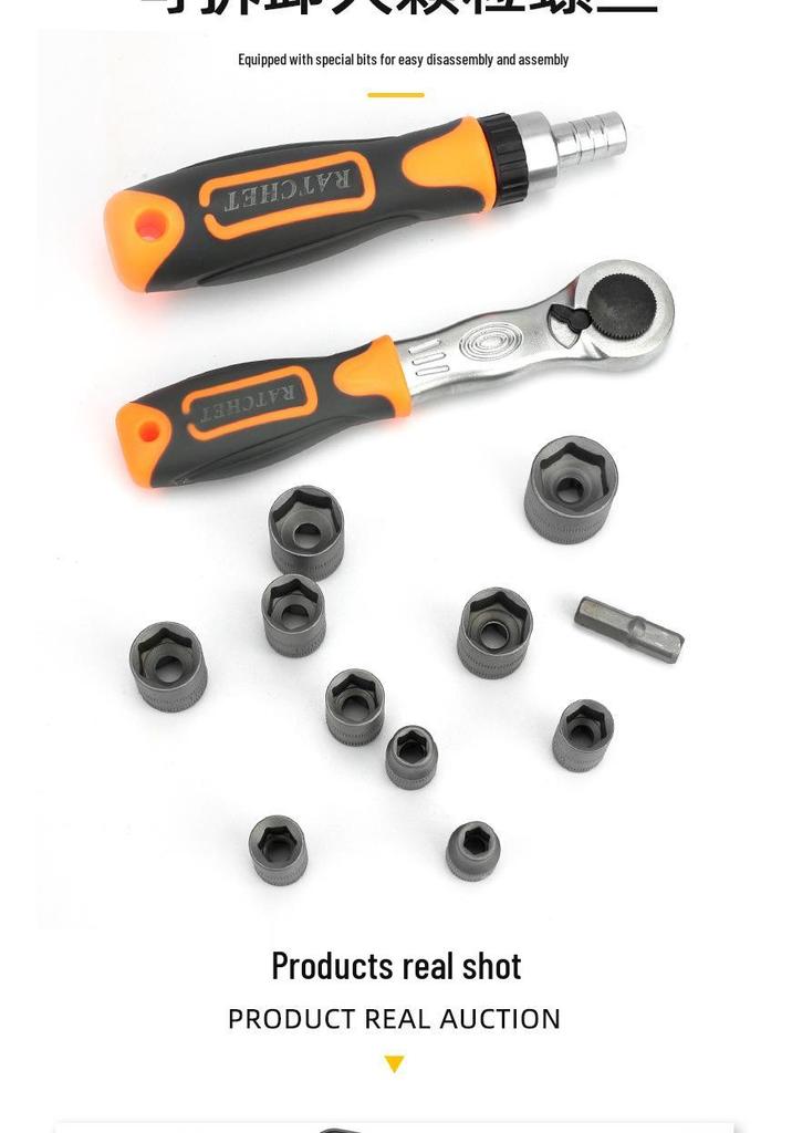 38-in-1 Multi-Functional Ratchet Screwdriver Set for Home Electrical Repair