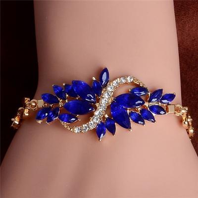 Women Yellow 5 Colors Bangles Jewelry For Party Luxury Birthday Gifts KTJ