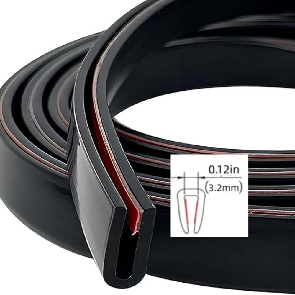 1 Roll 5/3/1m U-Shape Edge Protector Strip Door Edge Protection Strip Glass Scratch resistant,Waterproof Seal Edge Shield
