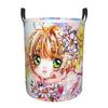 Japanese Anime Cardcaptor S-Sakura Cartoon Laundry Hamper Large Storage Basket Kids Nursery Toy Organizer