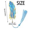 Vintage Peacock Feather Bookmark Light-Transmitting Hollow Out Bookmark  School Supplies