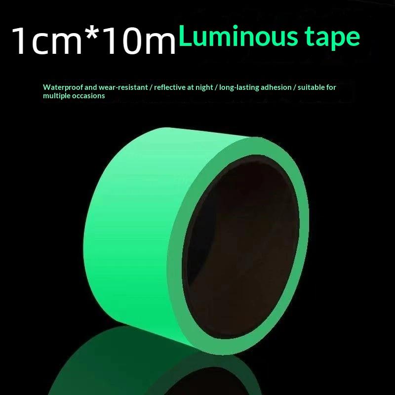 1Pcs Glow In The Dark Luminous Tape Long Lasting Luminescence Strong Self Adhesive For Home Safety Stage Decor Outdoor Marking