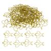 80Pcs Cartoon Bee Paper Clips Cute Shaped Fun Bookmarks with Transparent Box School Supplies Gold
