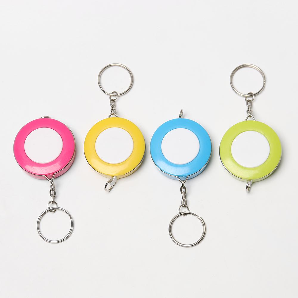 

Portable Measurement Camping 150cm/60 Inch Soft Ruler Measuring Tool Keychain Tape Measure жовтий