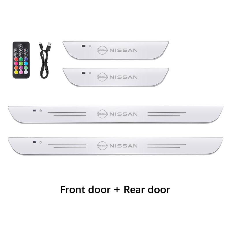 Car Wireless LED Threshold Light For Nissan Qashqai Juke X-Trail Patrol Note Leaf Altima Maxima Micra Murano Rogue Sentra Teana