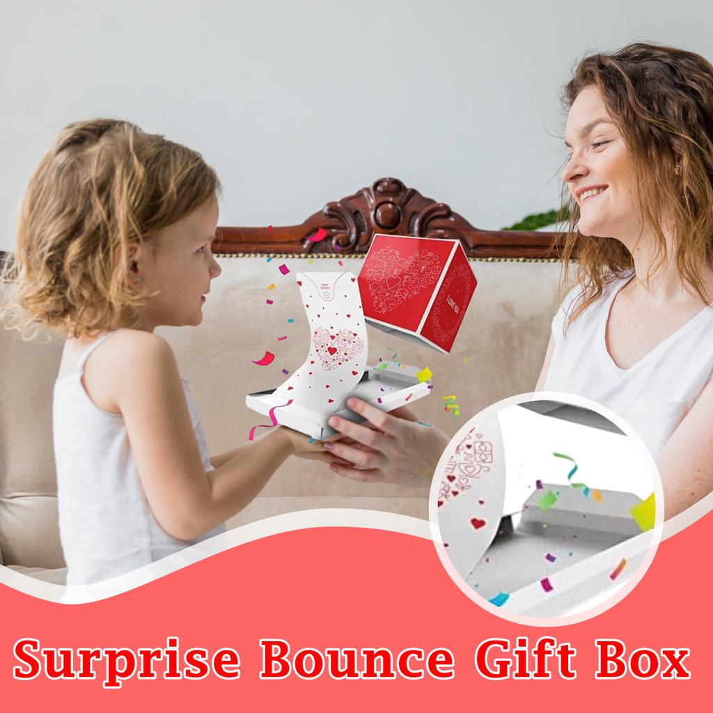Jumping Box Surprise -up Gift Box - Birthday Surprise With Confetti, Explosion Box For Adults & Kids, Celebration Party Surprise