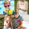 54pcs Temporary Tattoo Cartoon Giraffe Sticker Dinosaur Sticker Lion Sticker For Cheeks Shoulders Children
