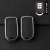 Metal Leather Car Key Case Cover For Honda Accord CRV CR-V URV UR-V Vezel City Civic Jazz BRV BR-V HRV HR-V Keychain Accessories