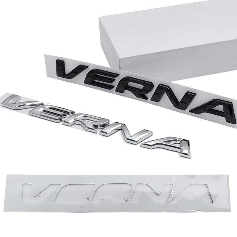 hvmqy2 Rear Trunk Logo Car for Hyundai VERNA Badge Letter Decal Body Side Emblem Auto Sticker Exterior Accessories
