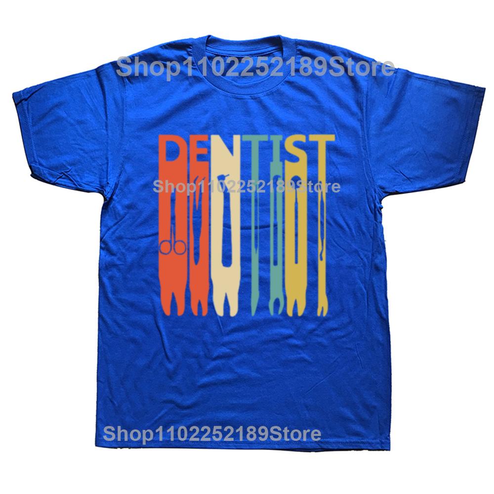 Funny Dental Weapon T-shirt Cotton Tooth Tops Tee Short Sleeve Tshirt Dental Equipments T Shirt Men Dentist Health Care TShirt