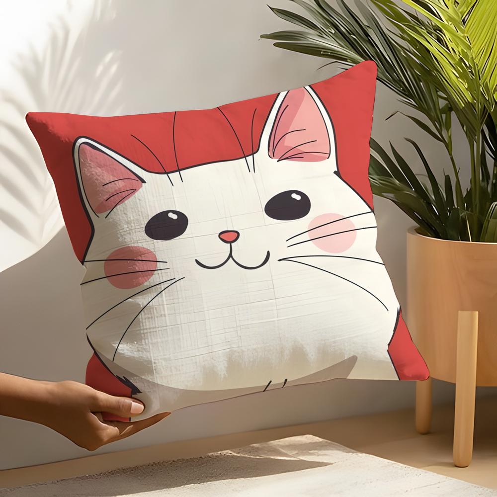 Funny And Surprising Cat Patterns Pillow Case Home Living Room Decoration Linen Pillowcover Pillow Cases Cushion Cover