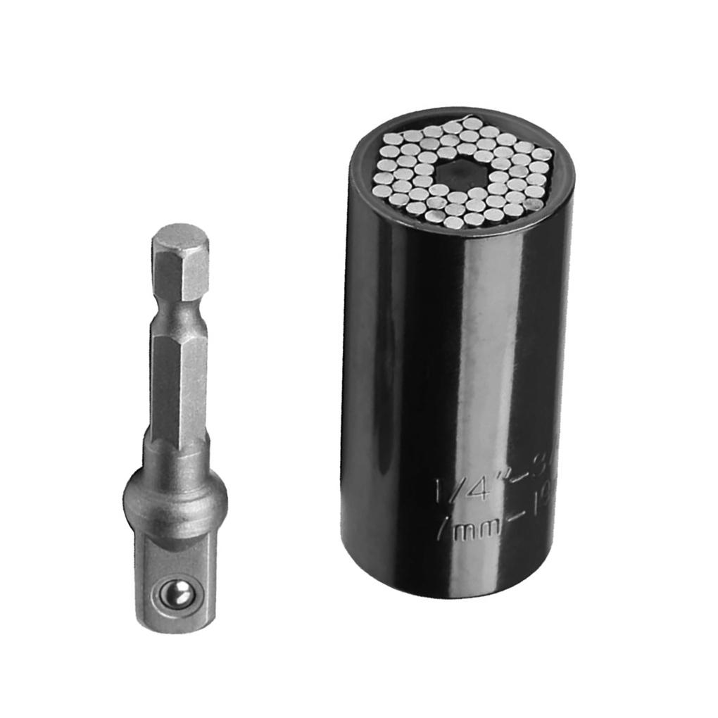 Wrench Head Socket Universal Drill Ratchet Spanner Sleeve 7-19mm Power Drill Bushing Socket