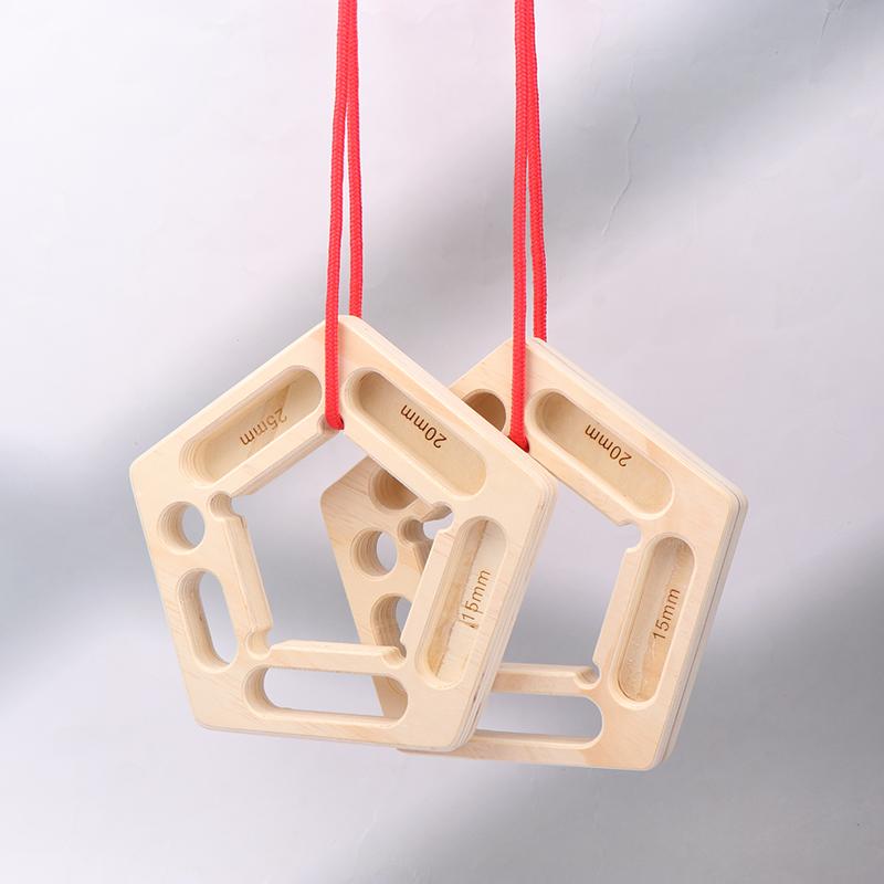 1Pair Finger Strengthen Climbing Board Pull-Ups Weight Hang Trainer Portable Tool Grip Forearm Strengthener Exercise