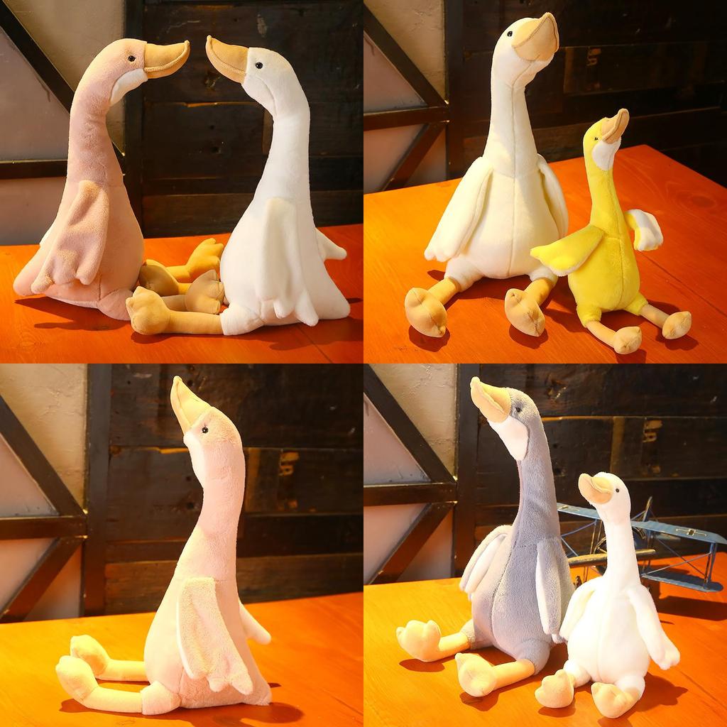 Cute White Pink Gray Swan Plush Toy Plush Doll Pillow For Kids Baby Gift And Comfort