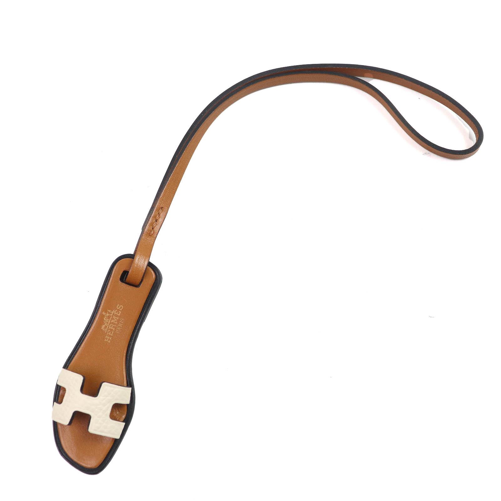 

Pristine HERMES Bag charm Oran Nano Charm Sandals leather Women Used