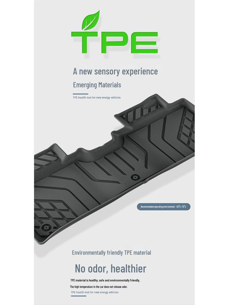 Changan CS75 PLUS Floor Mats: Eco-Friendly TPE Mats for Car Floor, Seat Backs, and Trunk; Fits 25 Models.