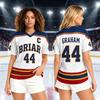 Men Women Unisex Ice Hockey Jersey Short Sleeve V Neck Sportswear Athletic Shirt Breathable Lightweight Fabric Durable Stitching