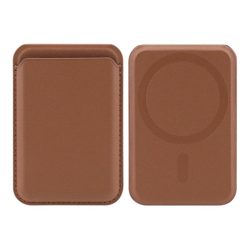 Apple MagSafe Magnetic Card Holder & Adjustable Stand - PU Leather ID Holder for 15 Pro