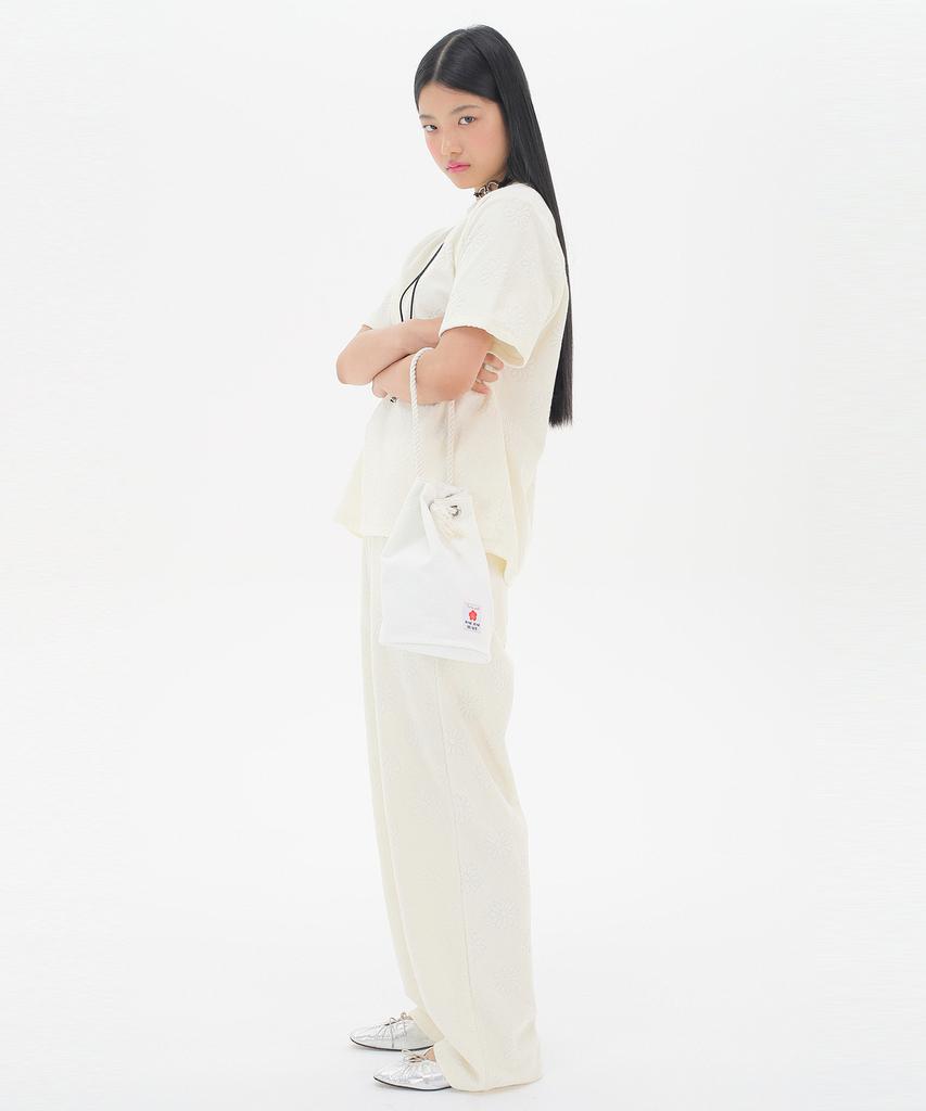 Junejune Space String Bucket Bag_Ivory