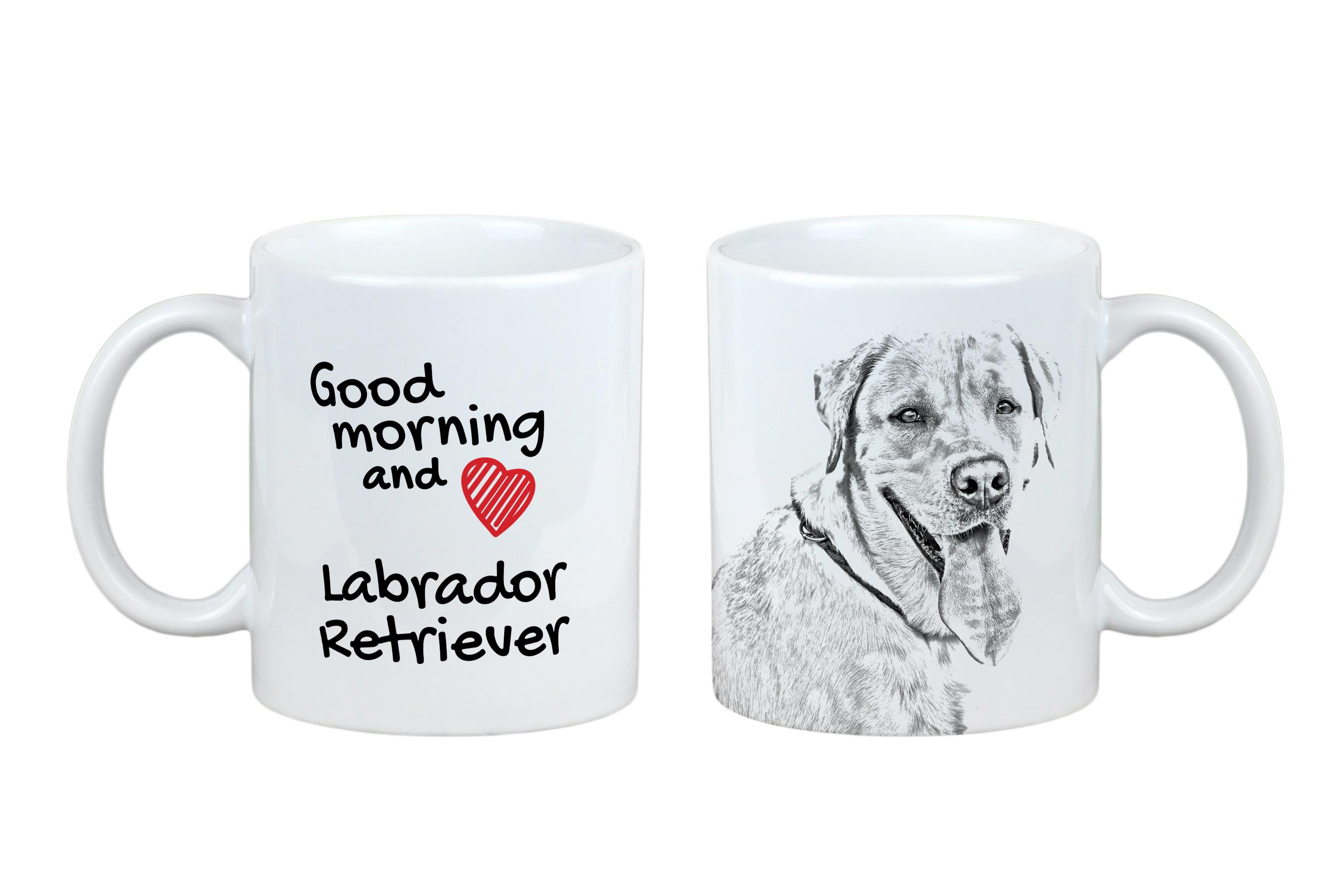 

Labrador Retriever I - cup with a dog, personalized cup with a print, a classic gift for everyone from the Art-Dog brand білий