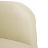 Cream Armchair with Armrests 54 Cm Faux Leather