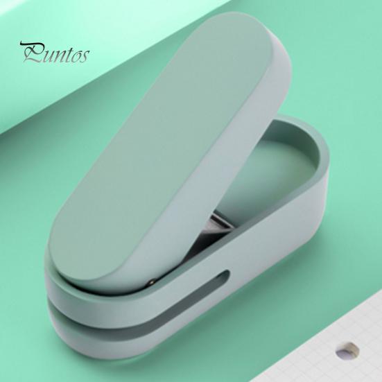 Mini Forapagina Manuale per Raccoglitore Portatile in Metallo Forapagina ad un Foro Preciso con Guscio in Plastica Regalo di Cancelleria per Insegnanti