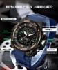 Digital Military Watch with 3 Time Zone Alarm Time 5ATM Water Luminous LED Day and Date Perfect for Everyday and Outdoor Running Men's Display,