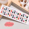 T824 Neon Flower Glasses: Hand-painted 3D Nail Stickers in a Sweet and Spicy Modern Chinese Style with Small Floral Design.