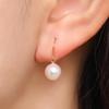 KOKO PEARL JEWELRY Made in Japan Akoya Pearl Earrings for Genuine Everyday Women, Pearls, Casual, Wear, Simple, eg-18k-70