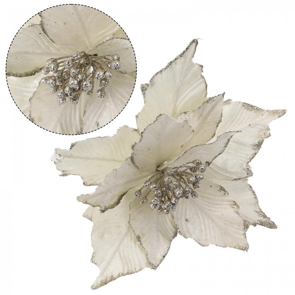 Christmas Tree Decoration Flower Glitter Flower Tree Decoration