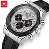 Mens Watch Waterproof Luminous Quartz Watches for Men Three Small Dial Sport Wristwatch Chronograph Date Reloj